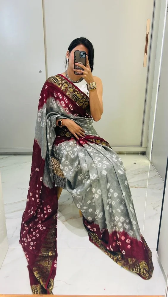 Bandhej Saree - Image 2