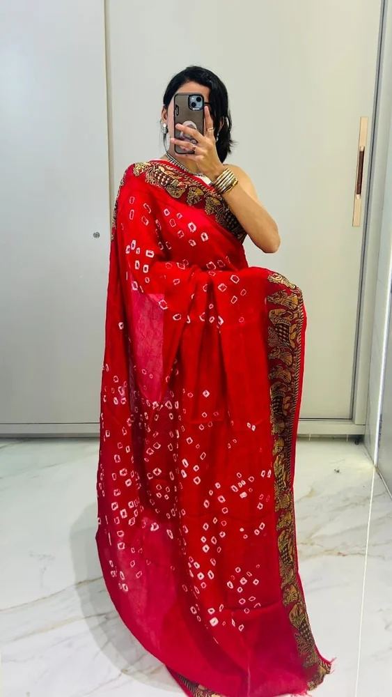 Bandhej Saree - Image 4