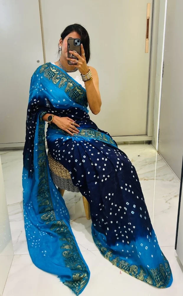 Bandhej Saree - Image 6