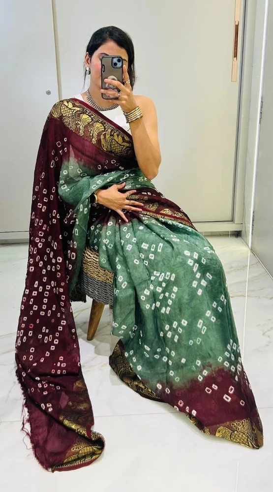 Bandhej Saree - Image 8