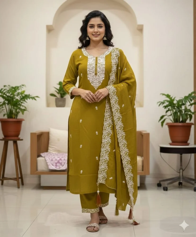 Kurti Pent With Dupatta - Image 6