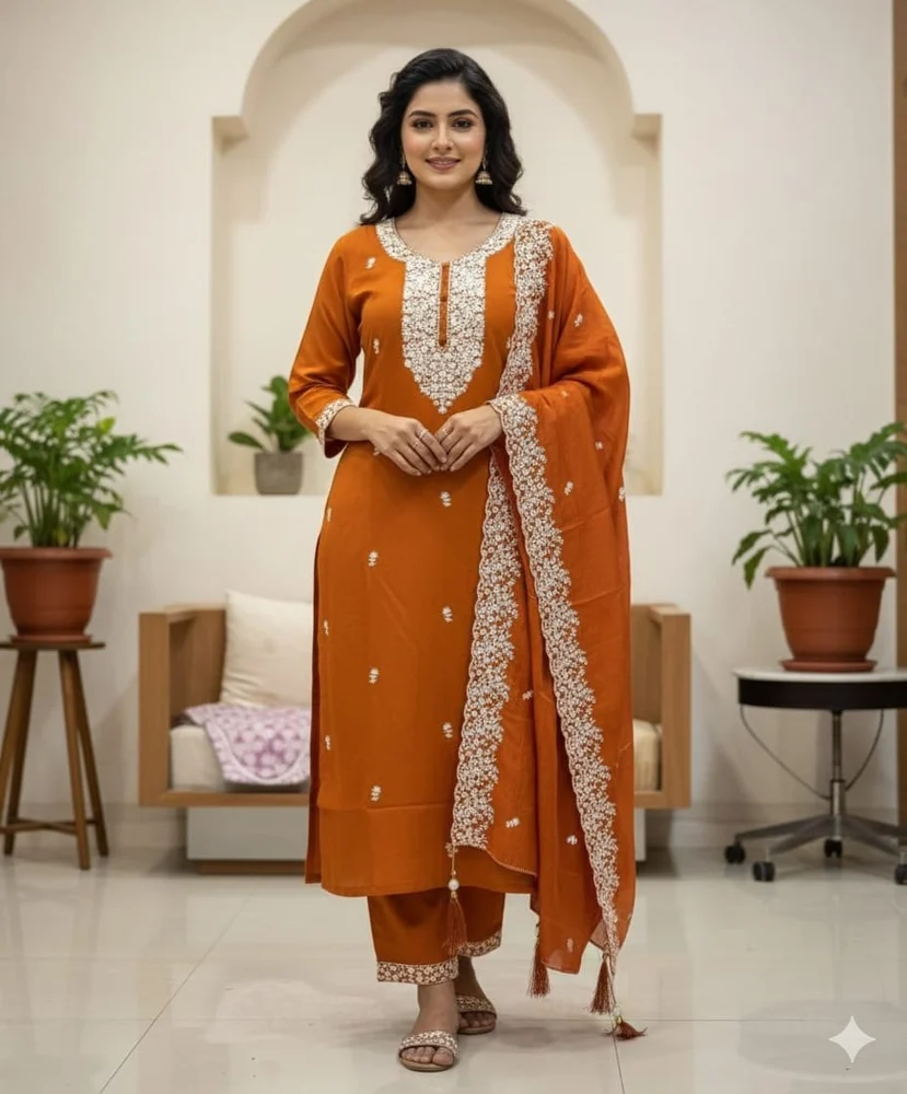 Kurti Pent With Dupatta - Image 2