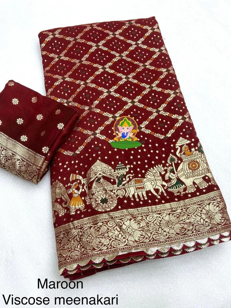 Designer Silk Saree - Image 2