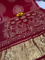 Gajji Silk Bandhani Saree