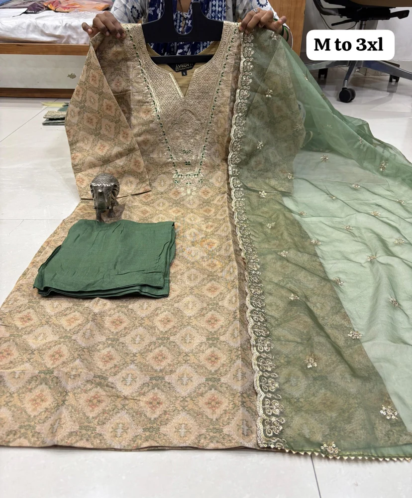 Designer Silk Fancy Kurtis - Image 3