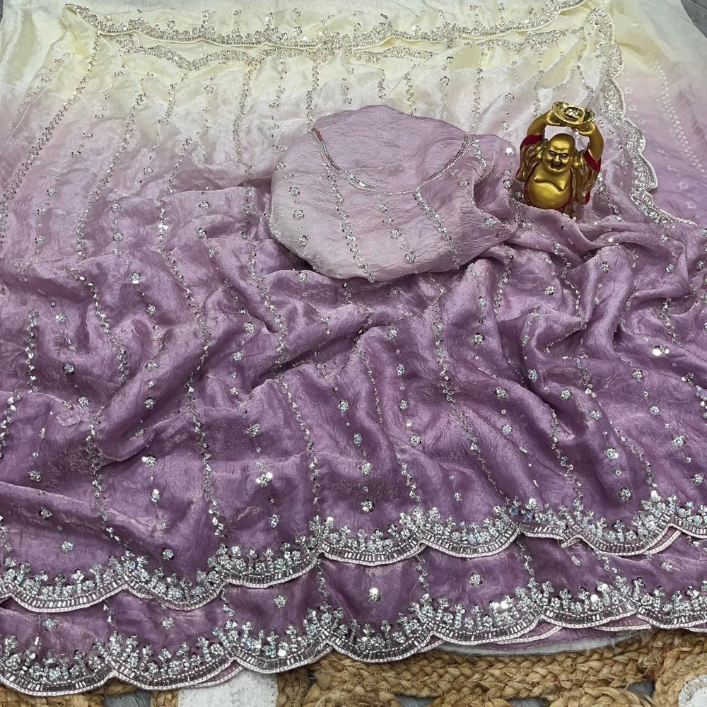 Designer Fancy Fandy Saree - Image 5