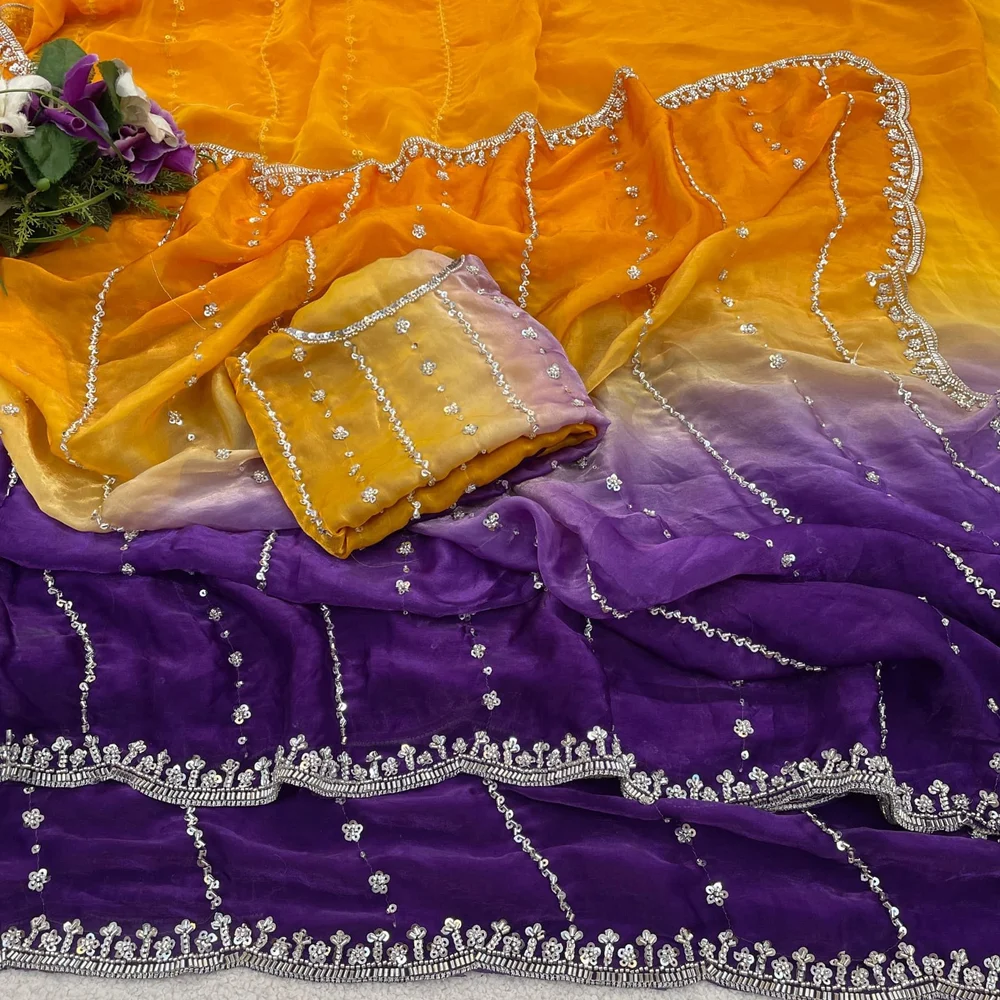 Designer Fancy Fandy Saree - Image 4