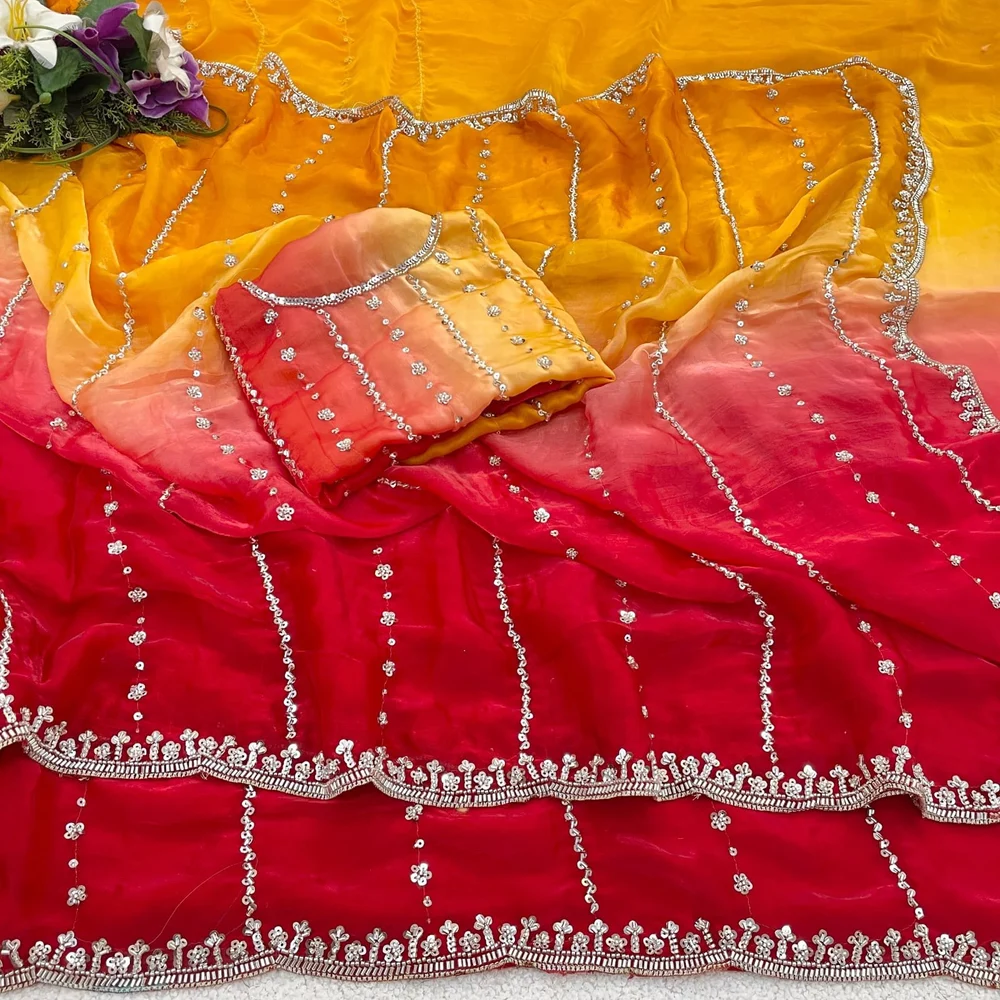 Designer Fancy Fandy Saree - Image 3