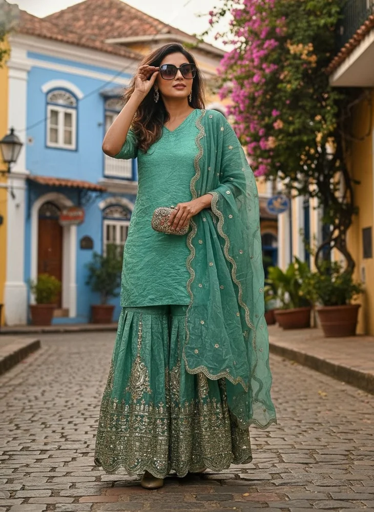 Fancy Kurtis & Sharara - Image 4