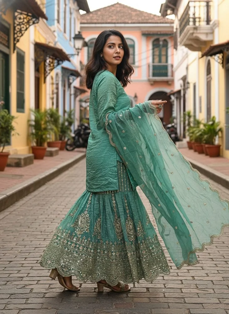 Fancy Kurtis & Sharara - Image 5