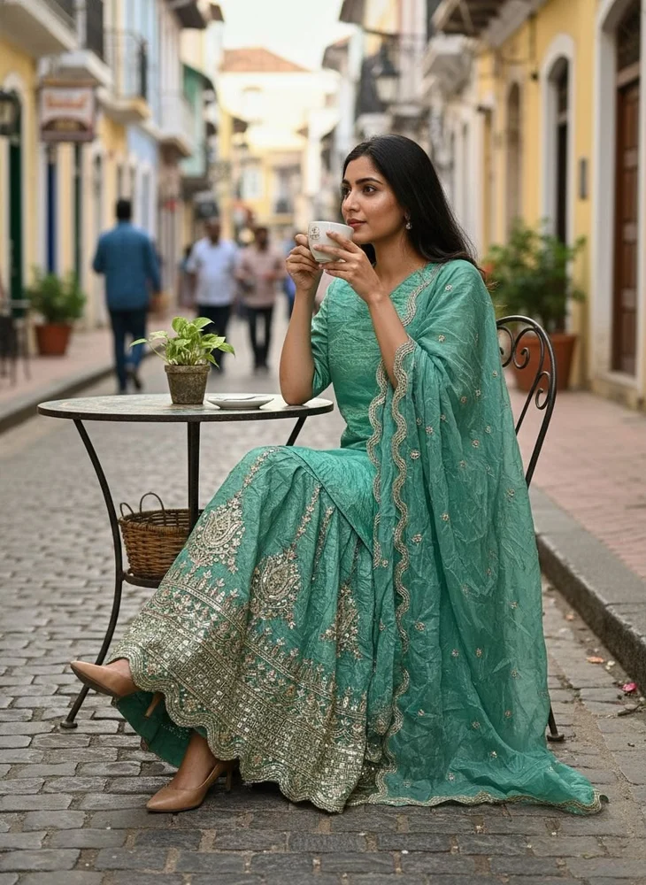 Fancy Kurtis & Sharara - Image 3