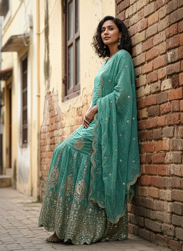 Fancy Kurtis & Sharara - Image 2