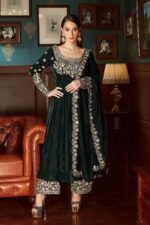 Velvet Anarkali Gown