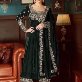 Velvet Anarkali Gown